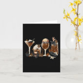 Horror Herfst Coffee Halloween Pumpkin-herfst Kaart (Gele Bloem)