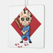 Horror Honkbalspeler Keramisch Ornament (Links)