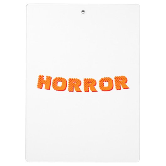Horror Klembord (Achterkant)