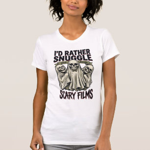 Horror Knuffel Shirt Grappige Schedel Geest Film N