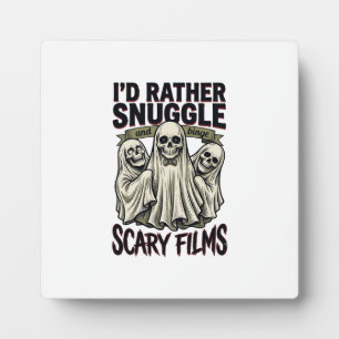 Horror Knuffel Shirt Grappige Schedel Geest Film N Fotoplaat