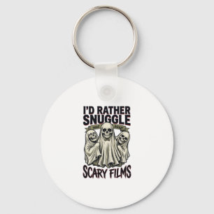 Horror Knuffel Shirt Grappige Schedel Geest Film N Sleutelhanger