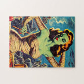  horror mama meisje legpuzzel (Horizontaal)