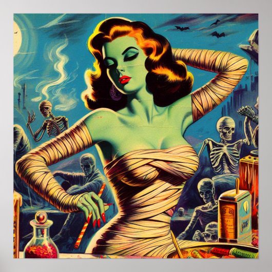  horror mama meisje poster (Voorkant)