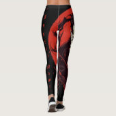 Horror met rode ogen leggings (Achterkant)