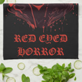 Horror met rode ogen theedoek (Gevouwen)
