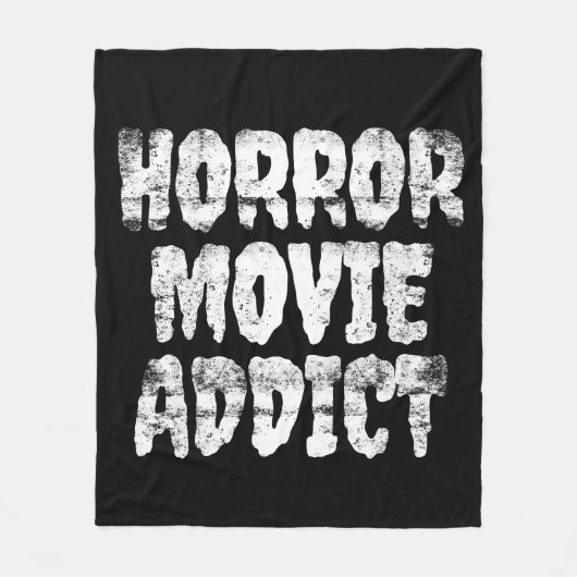 Horror Movie Addict Blanket Fleece Deken (Voorkant)