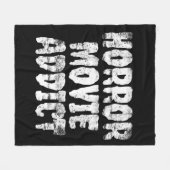 Horror Movie Addict Blanket Fleece Deken (Voorkant (Horizontaal))
