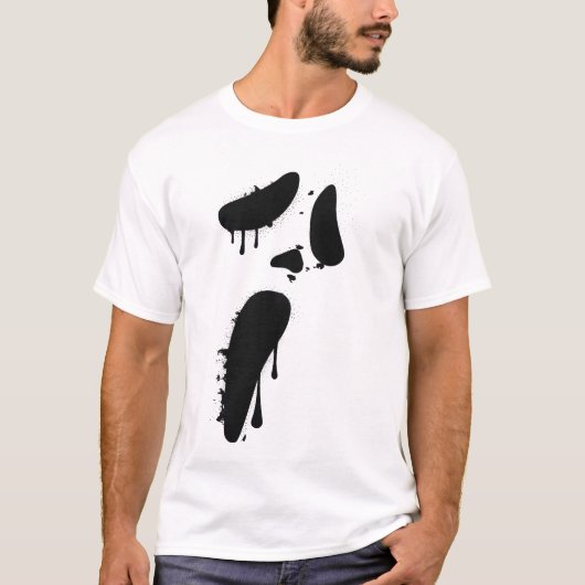 Horror Movie Blood Drip Marks T-shirt (Voorkant)