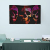 Horror Movie Concept Background met Halloween Spandoek (Beurs)