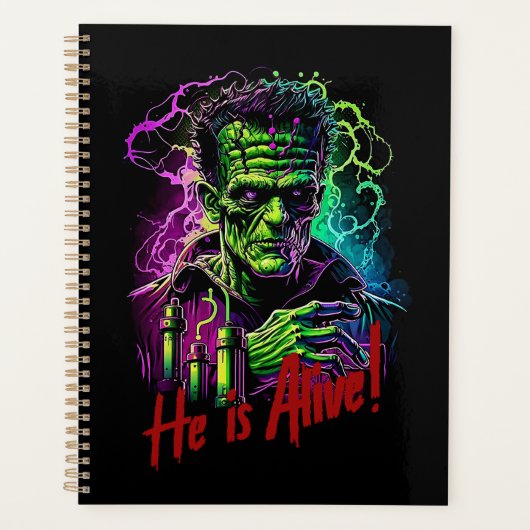 Horror Movie Frankenstein Monster, Halloween Planner (Voorkant)