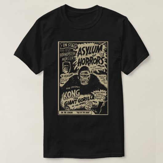 Horror Movie Monster  Halloween Asylum van H T-shirt (Design voorkant)