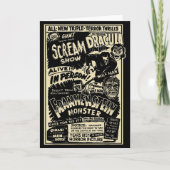 Horror Movie Monster Mummy Dracula Werewolf Franke Kaart (Voorkant)