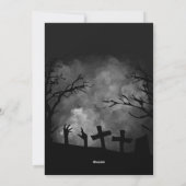 Horror Movie Poster Adult Halloween Invitation (Dos)