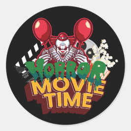Horror Movie Time Clown Sticker