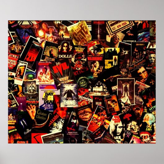 Horror Movies Collage Poster (Voorkant)