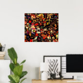 Horror Movies Collage Poster (Thuiskantoor)