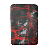 Horror Night Gothic - zwart-wit, rood Badmat (Voorkant Verticaal)