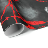 Horror Night Gothic - zwart-wit, rood Cadeaupapier (Rol Hoek)