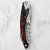 Horror Night Gothic - zwart-wit, rood Kurkentrekker (Achterkant)