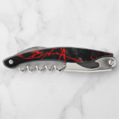 Horror Night Gothic - zwart-wit, rood Kurkentrekker (Achterkant)