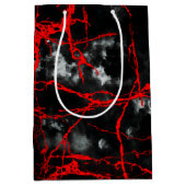 Horror Night Gothic - zwart-wit, rood Medium Cadeauzakje (Voorkant)