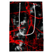 Horror Night Gothic - zwart-wit, rood Medium Cadeauzakje (Achterkant)