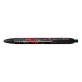 Horror Night Gothic - zwart-wit, rood Zwarte Inkt Pen (Achterkant)