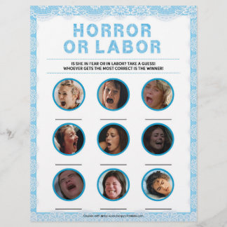Horror of Labour [Luxe Lace [blauw]] Briefhoofd