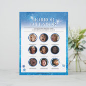 Horror of Labour [Snowy Blue] Briefhoofd (Staand voorkant)