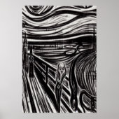 Horror op de brug | AI Art Poster (Voorkant)