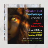 Horror Party Time Halloween Semi Gloss Uitnodiging (Voorkant / Achterkant)