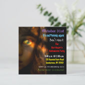 Horror Party Time Halloween Semi Gloss Uitnodiging (Staand voorkant)