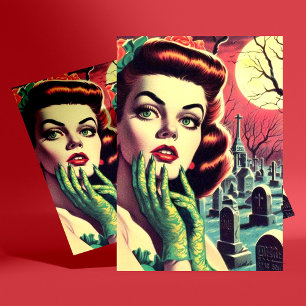 Horror Pin Up Briefkaart