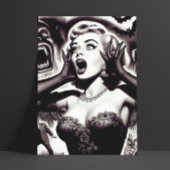 Horror Pin-up Briefkaart