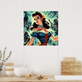 Horror Pin-up Poster (Keuken)