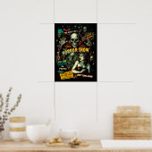 Horror Show Spook Show Poster - Retro Halloween (Keuken)