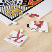 Horror Skeleton King-spelkaart Legpuzzel (Zijkant)