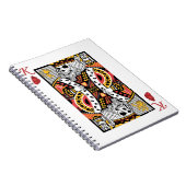 Horror Skeleton King-spelkaart Notitieboek (Rechterzijde)