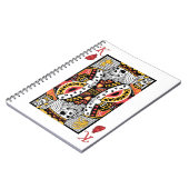 Horror Skeleton King-spelkaart Notitieboek (Linkerzijde)
