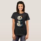 Horror Snowman Nightmare Scary Terrifying Hallowee T-shirt (Voorkant volledig)