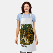 Horror Spooky Skeleton Dog Aesthetic Schort (Gedragen)