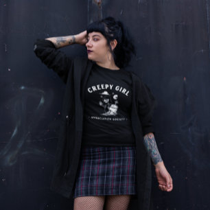 Horror-stijl voor vrouwen met Creepy Girl T-shirt