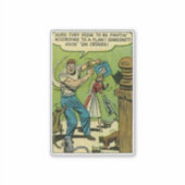 Horror strips | Gouden leeftijd 1950 Sticker (Voorkant)