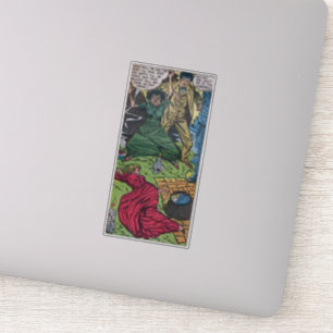 Horror strips Klassieke retro-stripboeken Sticker