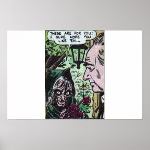 Horror  strips uit de jaren 1940 voor stripverhale poster