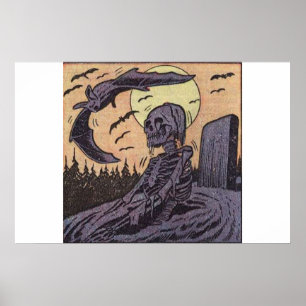 Horror  strips uit de jaren '90 voor stripverhalen poster