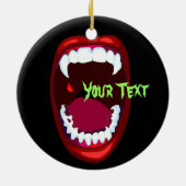 Horror Teeth Vampire Fangs Spooky Ornament (Achterkant)
