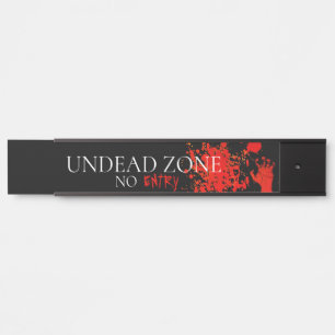 Horror Undode Zone Red Hand Deurbordje