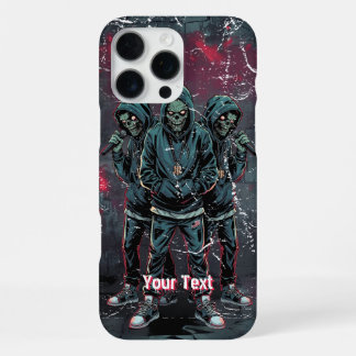Horror Urban Zombie Rappers Groep Halloween Cadeau iPhone 16 Pro Max Hoesje